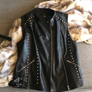 Leather vest